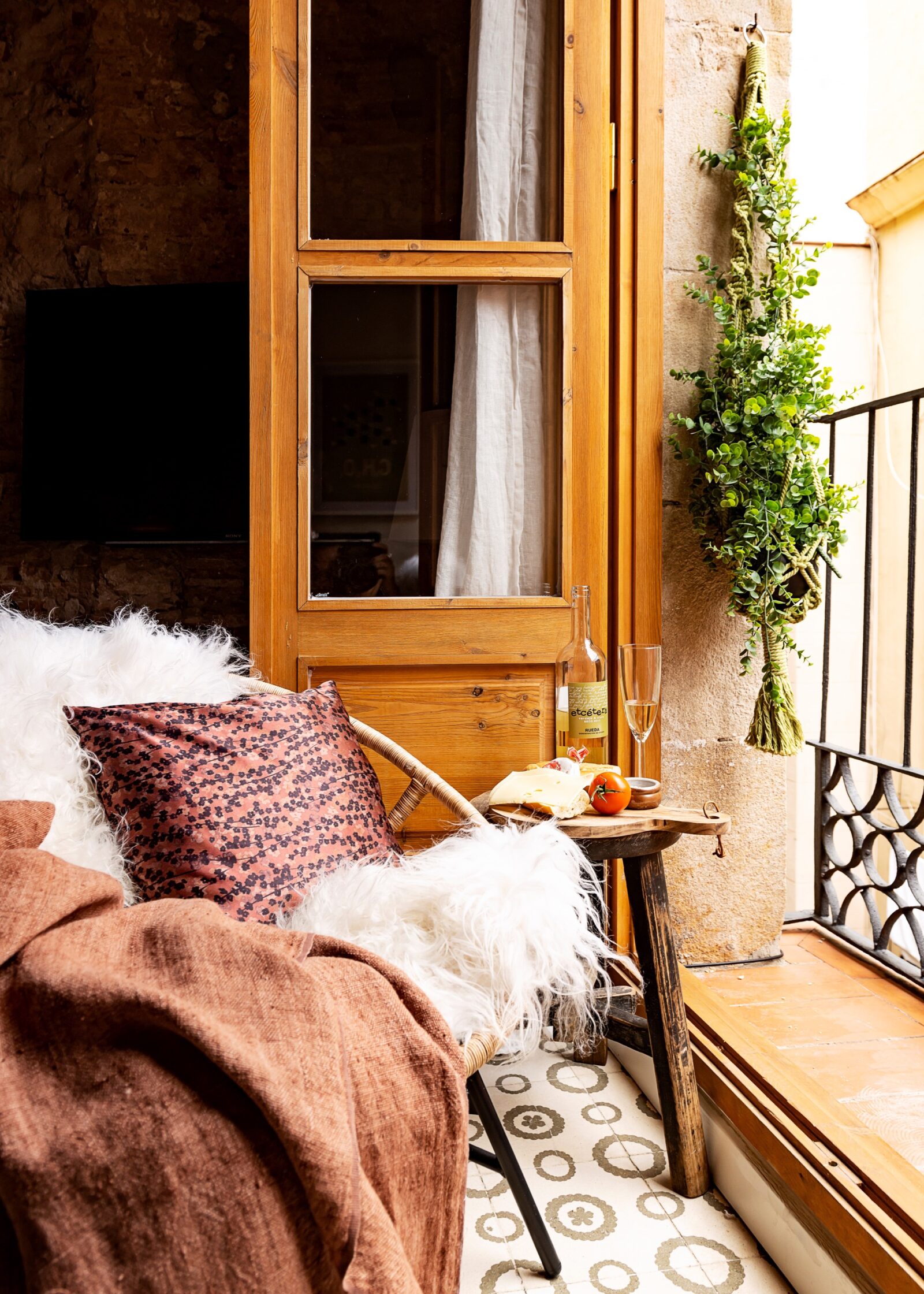 Barcelona bolig stue altan tapas