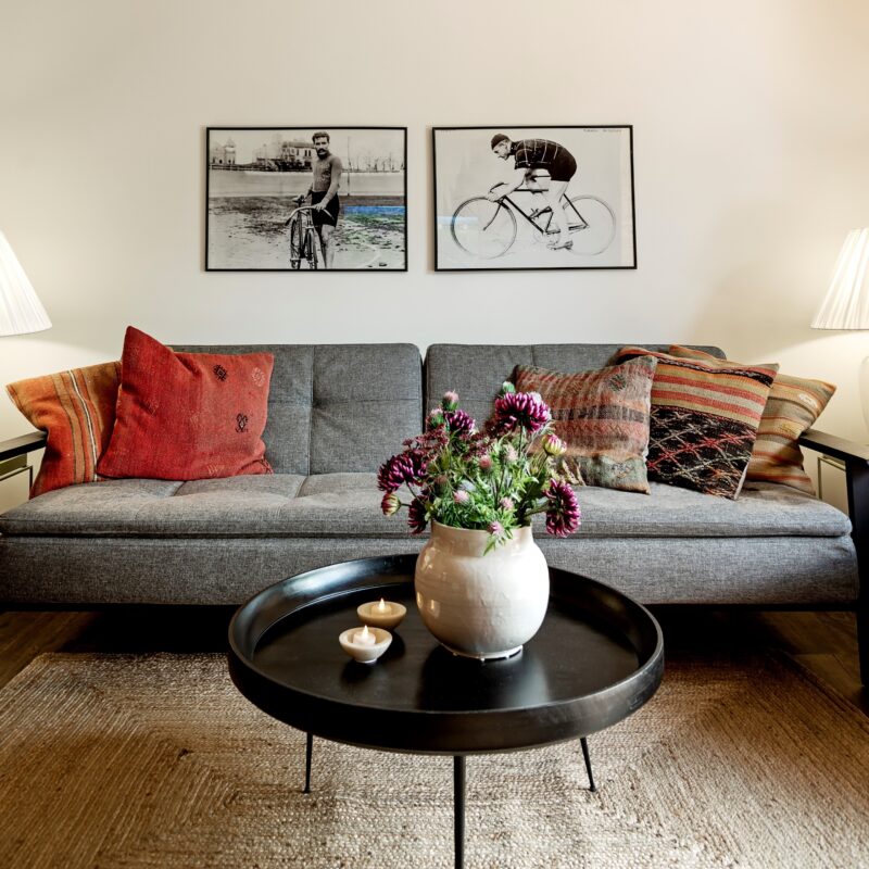 sofa LED fyrfadslys bolig lejlighed