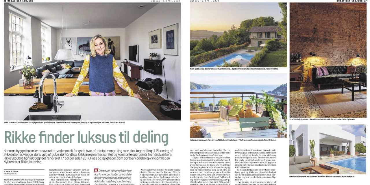 MyHomes og Rikke i Esbjerg ugeavis