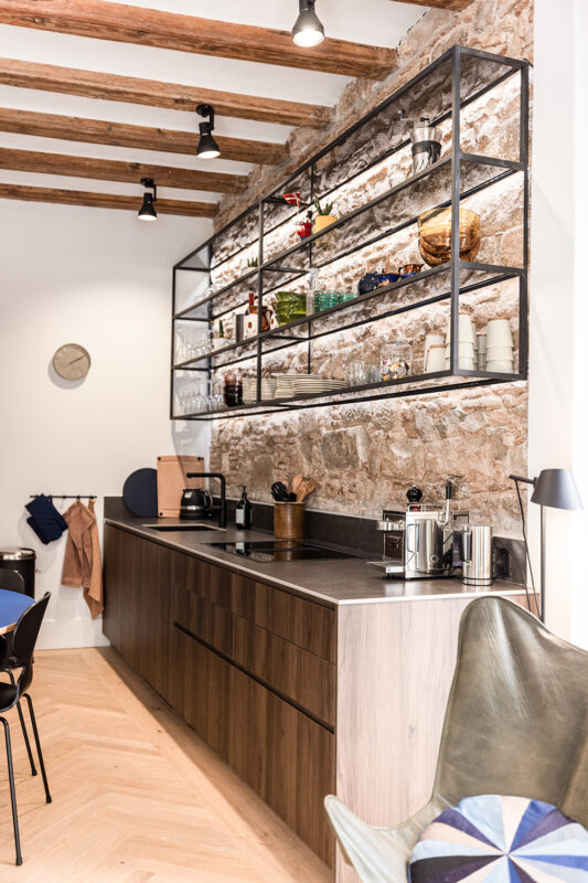 Barcelona lejlighed køkken