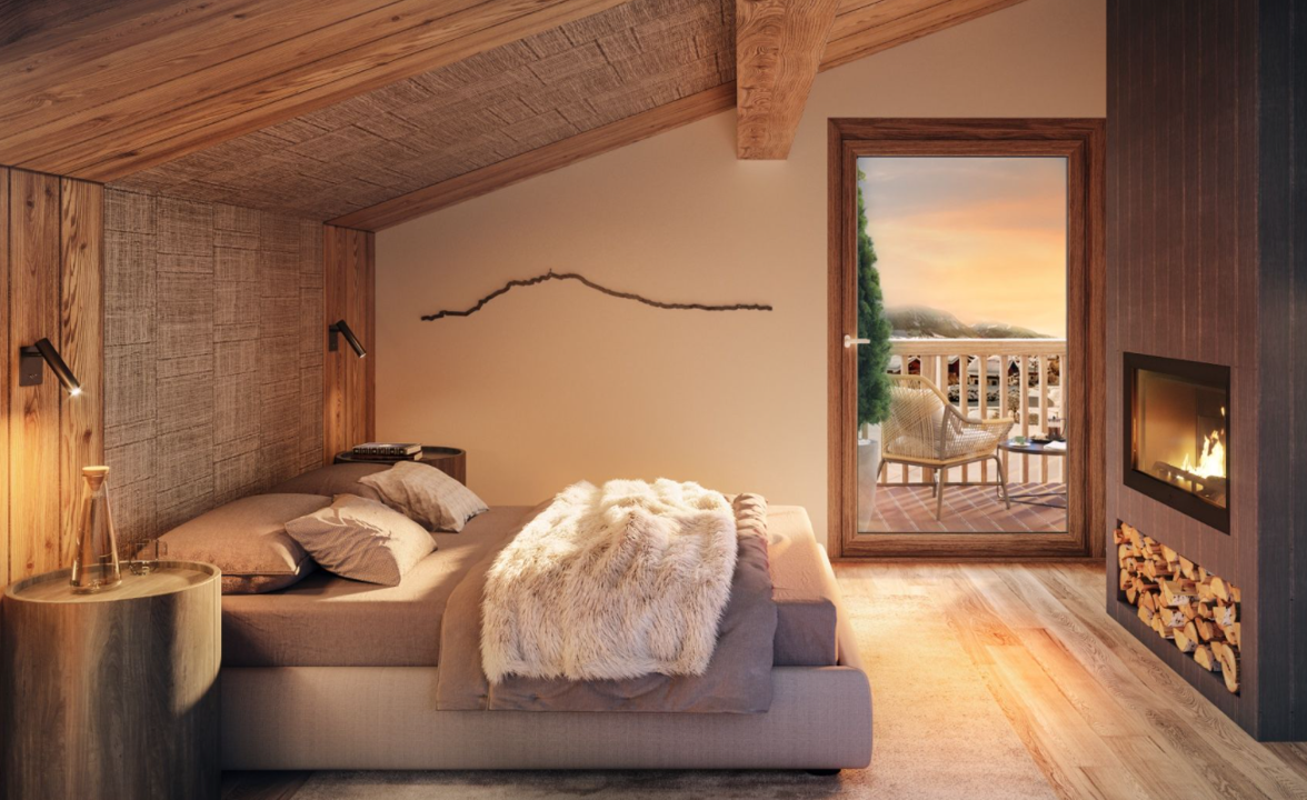 Megeve lejlighed soveværelse