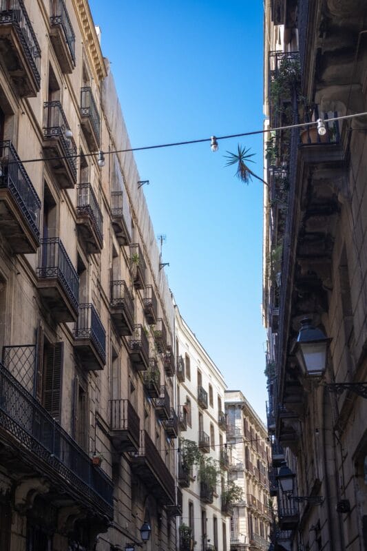 El Gótico Barcelona gade byginger