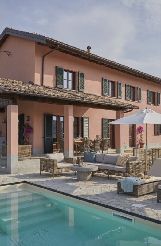 Piemonte facade pool overdækket terrasse