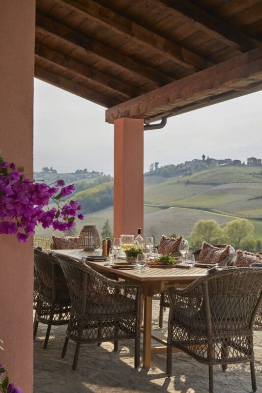 Piemonte overdækket terrasse opdækning udsigt