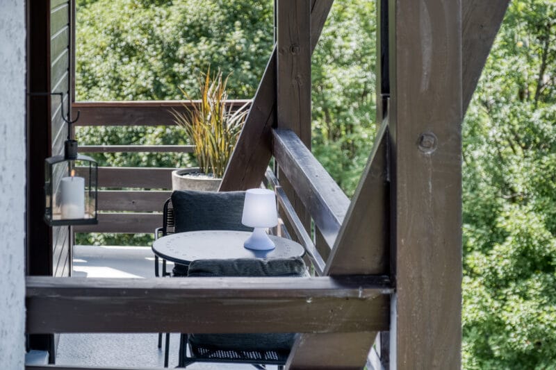 Megeve chalet altan udsigt natur møbler