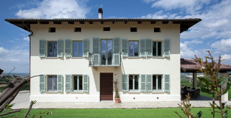 Piemonte feriebolig luksus villa terrasse
