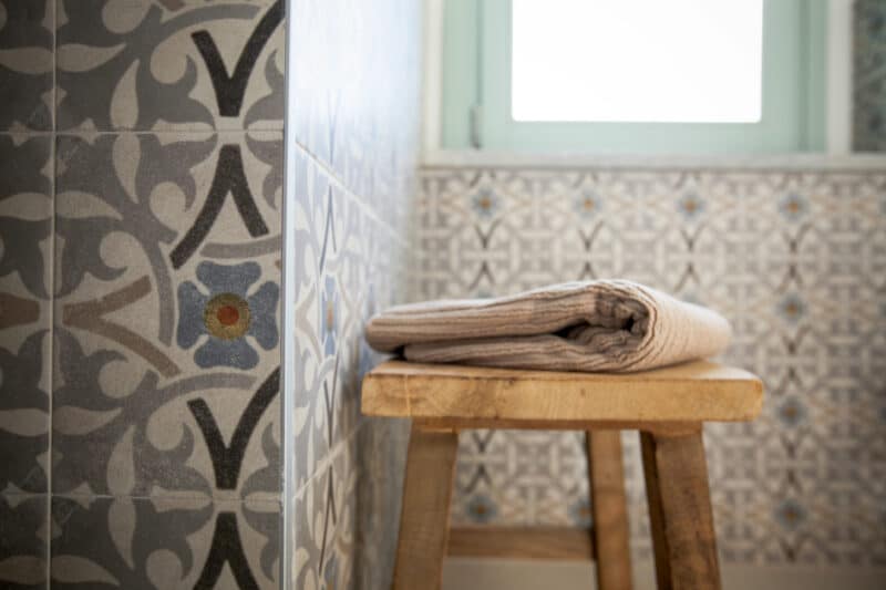 Piemonte feriebolig badeværelse bænk