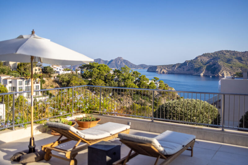 Mallorca feriebolig lejlighed terrasse udsigt