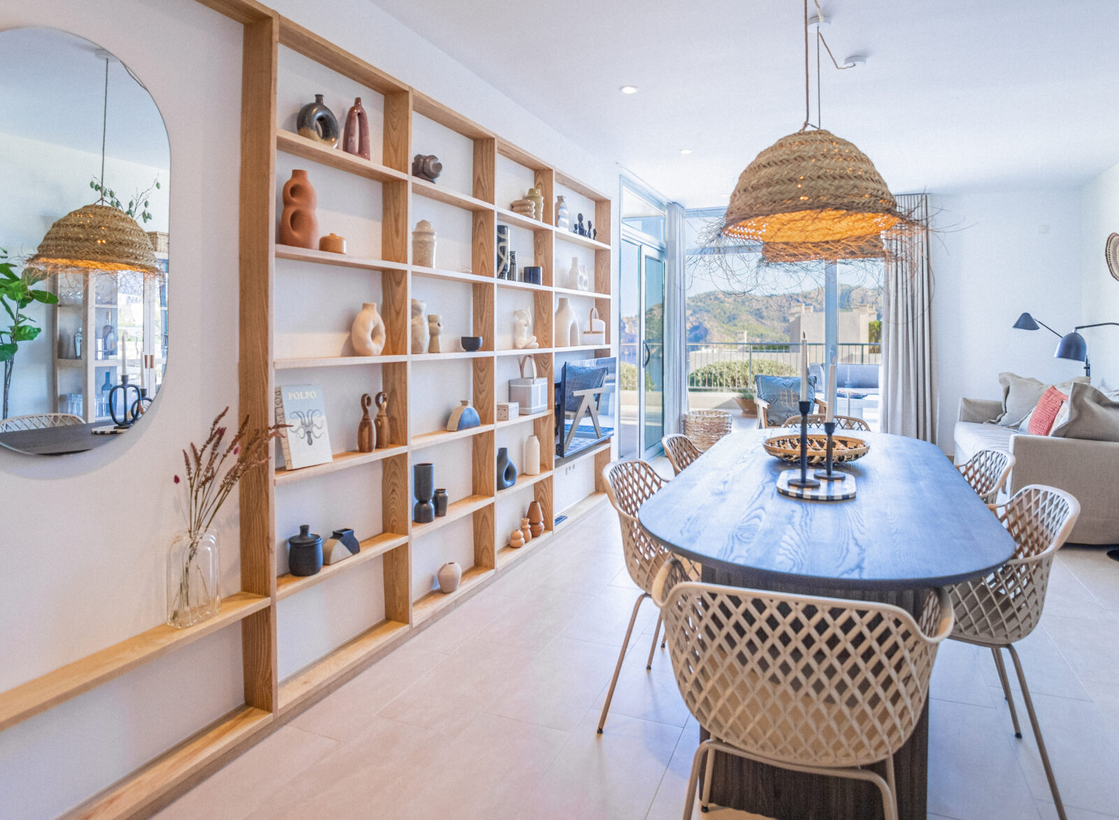 Mallorca feriebolig spisestue stue