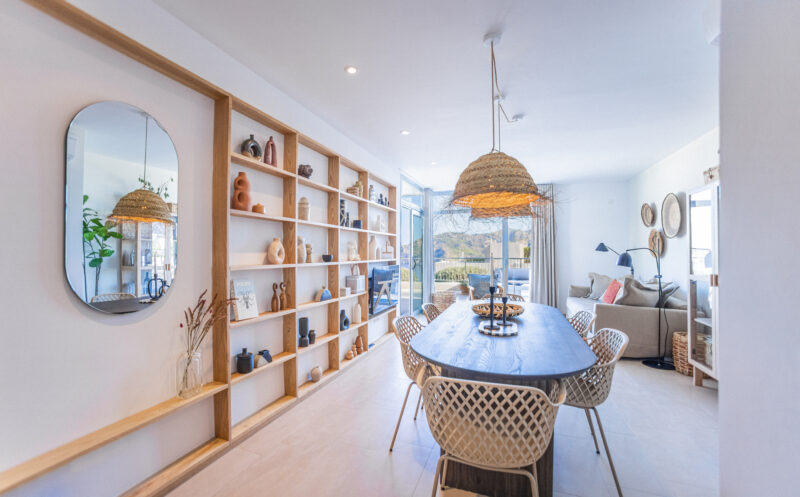 Mallorca feriebolig lejlighed spisestue