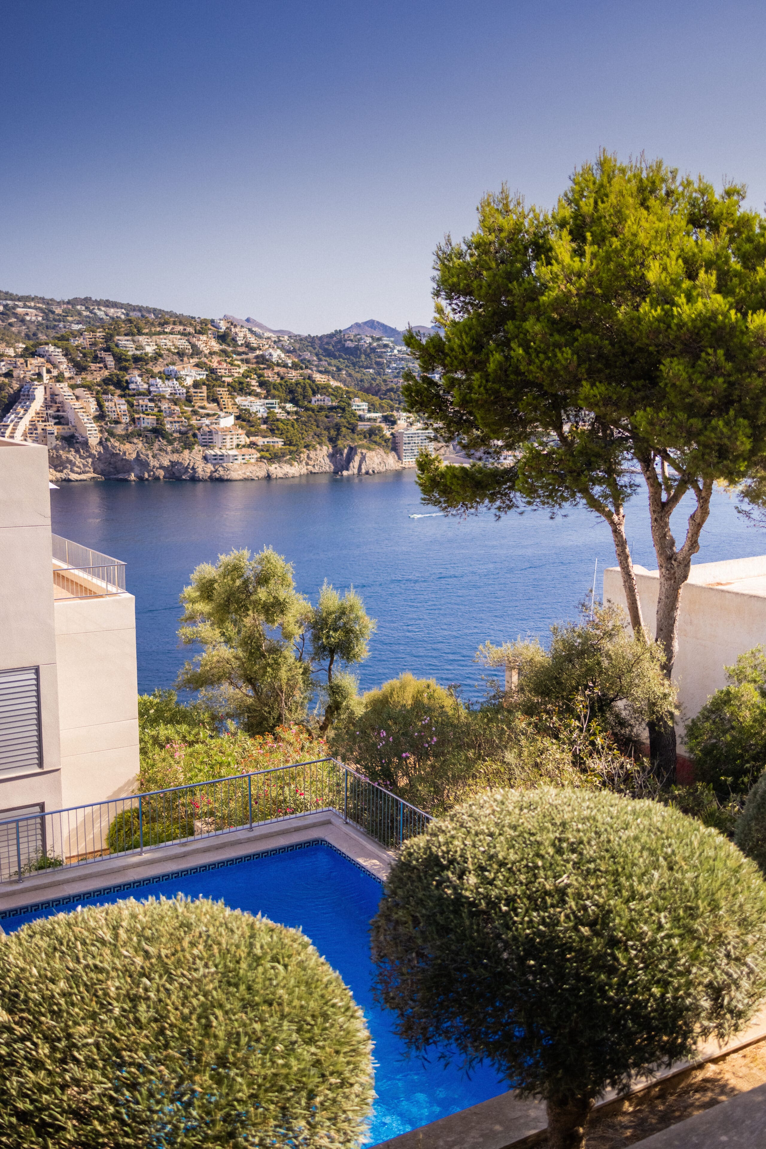 Mallorca feriebolig lejlighed pool udsigt