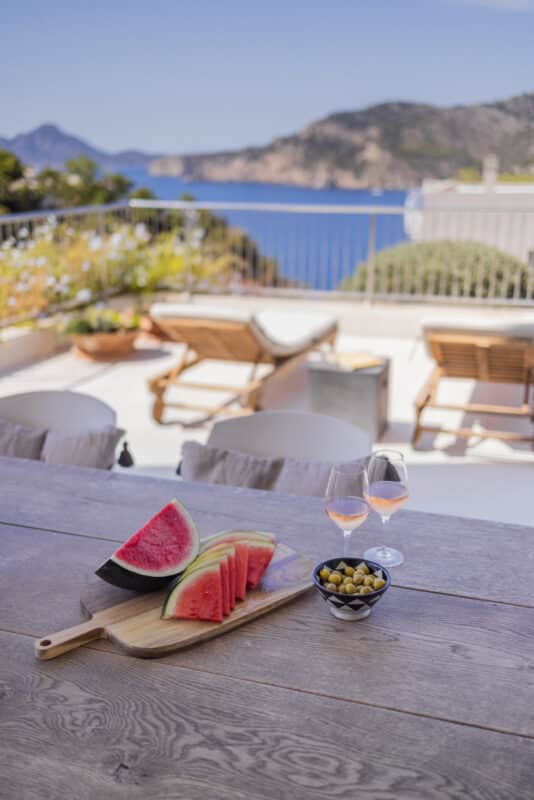 Mallorca feriebolig lejlighed terrasse havudsigt