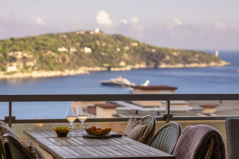 Villefranche feriebolig balkon