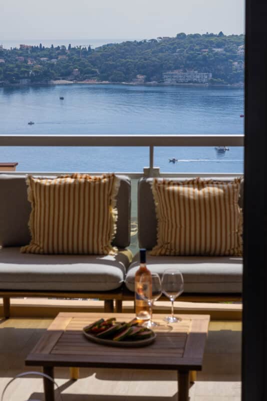 Villefranche lejlighed udsigt loungeområde