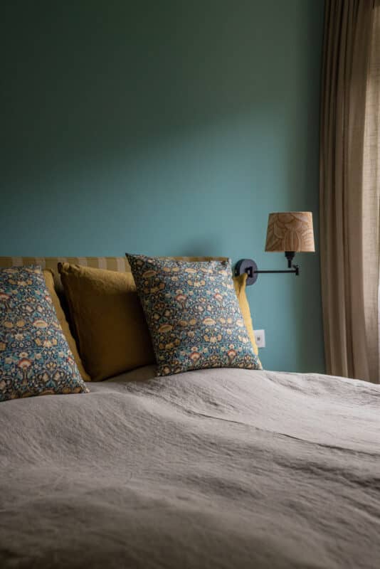 Villefranche feriebolig lejlighed soveværelse puder