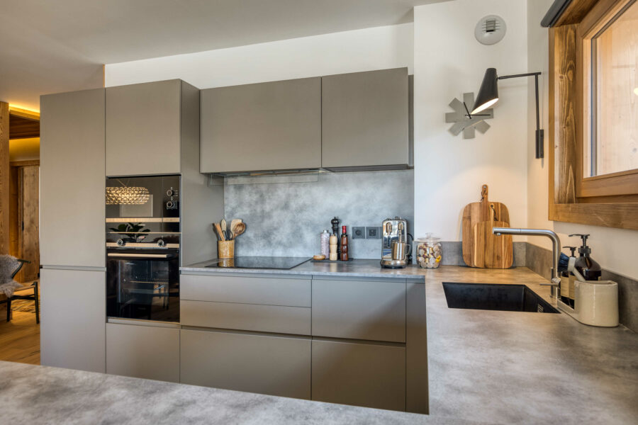 feriebolig frankrig køkken